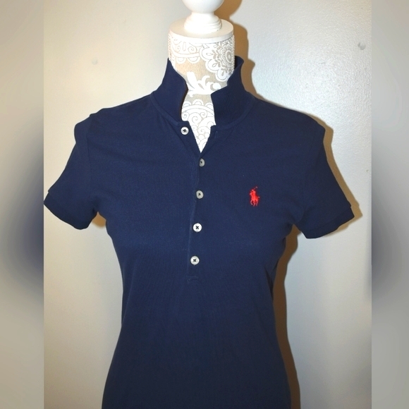 Ralph Lauren Polo Women's Mesh Mini Dress … - Picture 3 of 6